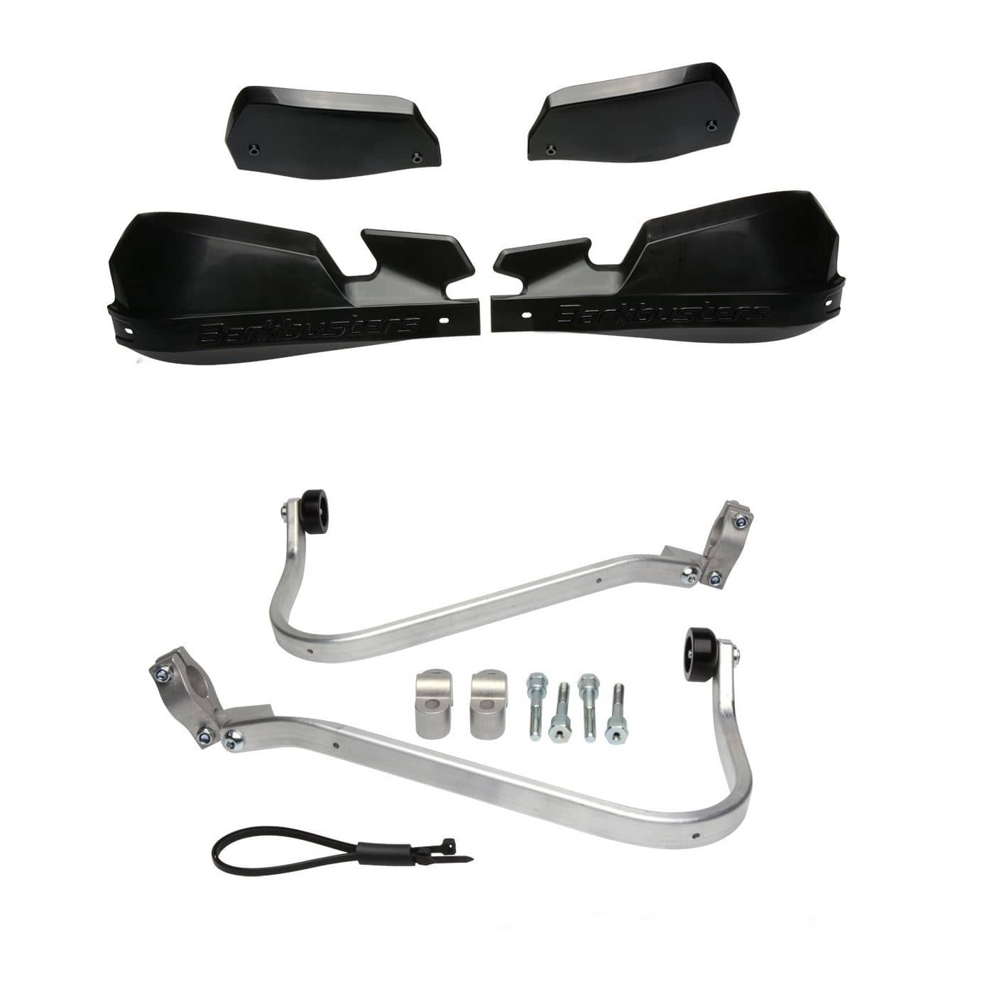 BarkBusters VPS Black Handguard & Two Point Mount BMW G650GS 2008 -2010