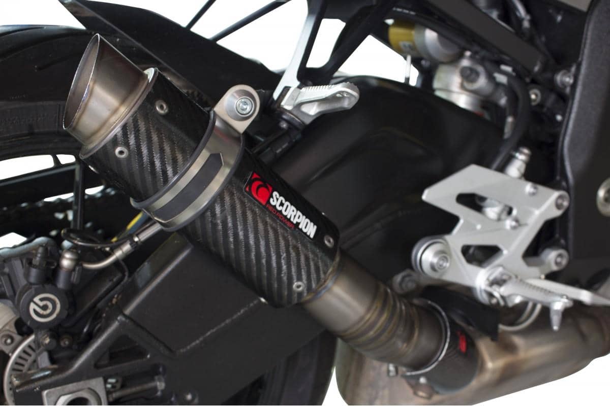 Scorpion Exhaust RP1-GP Slip-on Carbon Fibre BMW S1000R 2014-16-BM1000CEM