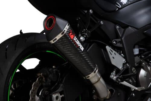 Scorpion Exhaust Serket Slip-on Carbon Fibre Kawasaki Ninja ZX6R 2019-20-RKA129CEO