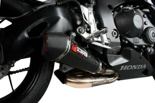 Scorpion Exhaust Serket Parallel Slip-on Carbon Fibre Honda CBR 1000 RR 2014-16-RHA162CEO