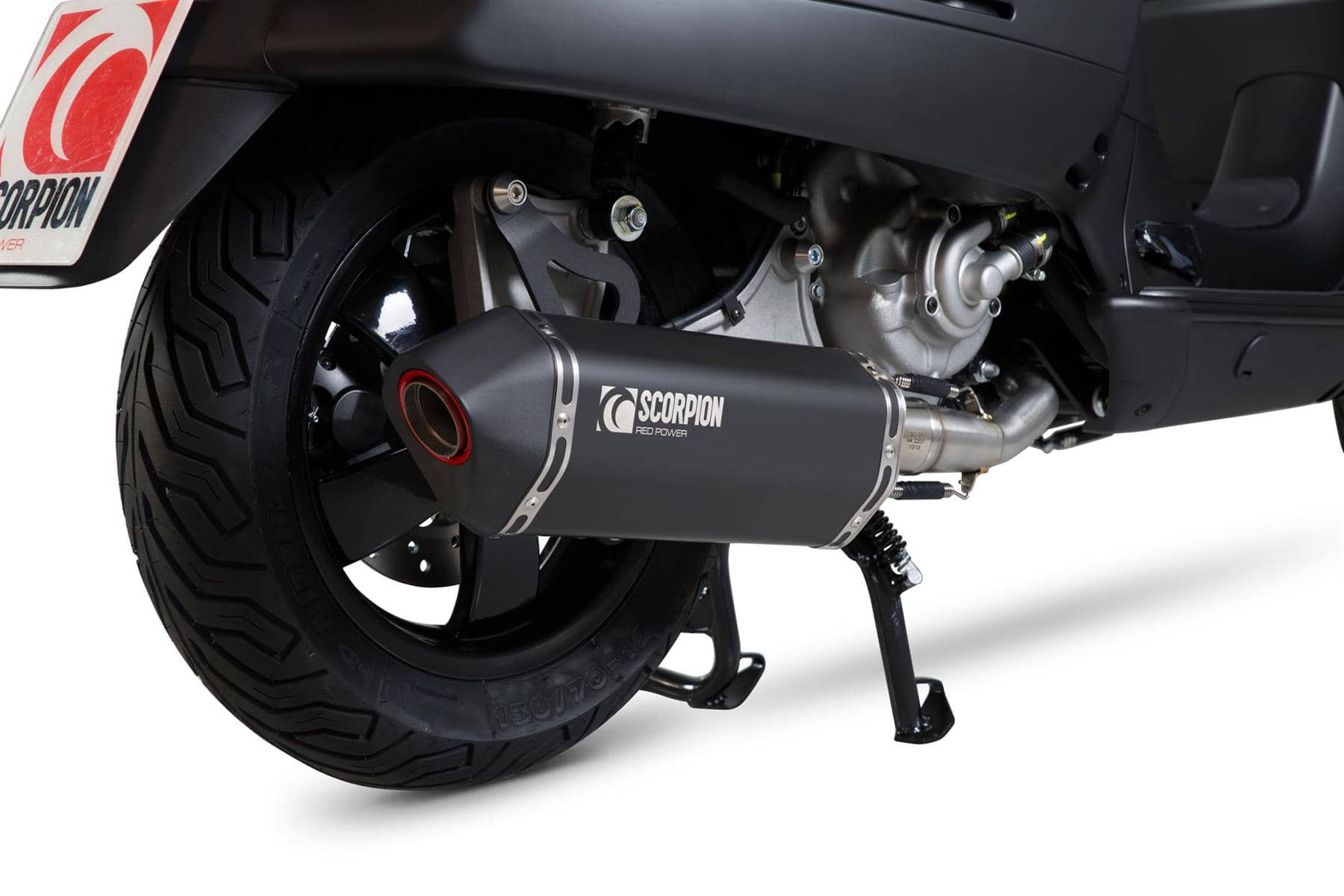 Scorpion Exhaust Full System Black Ceramic Vespa GTS 300 Super (inc HPE) 08-18-RVE211BCER-3