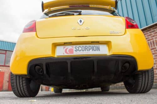 Scorpion Exhaust Non-Res Cat-Back Twin Renault Clio MK3 197 2.0 06-09-SRNS025S