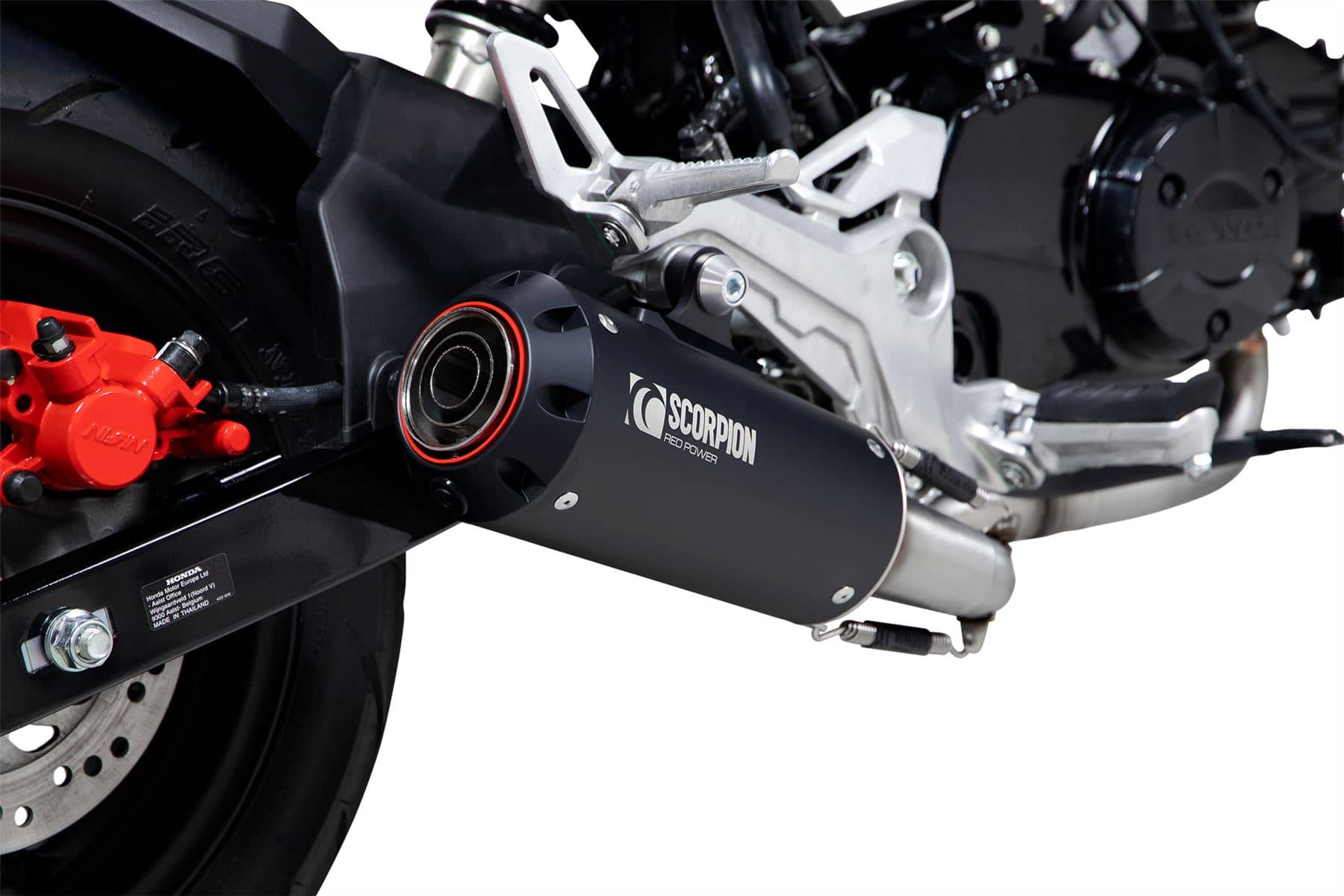 Scorpion Exhaust Red Power Full System Black Ceramic Honda MSX 125 2016 -2020-PHA192SYSBCER