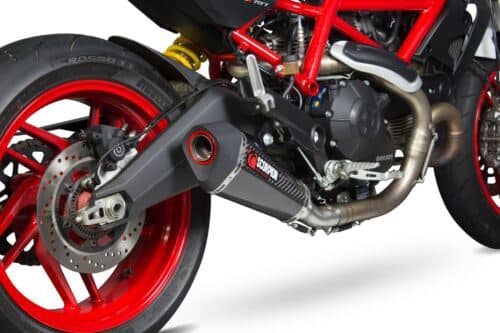 Scorpion Exhaust Serket Slip-on Carbon Fibre Ducati Monster 797 17-20-RDI65CEO