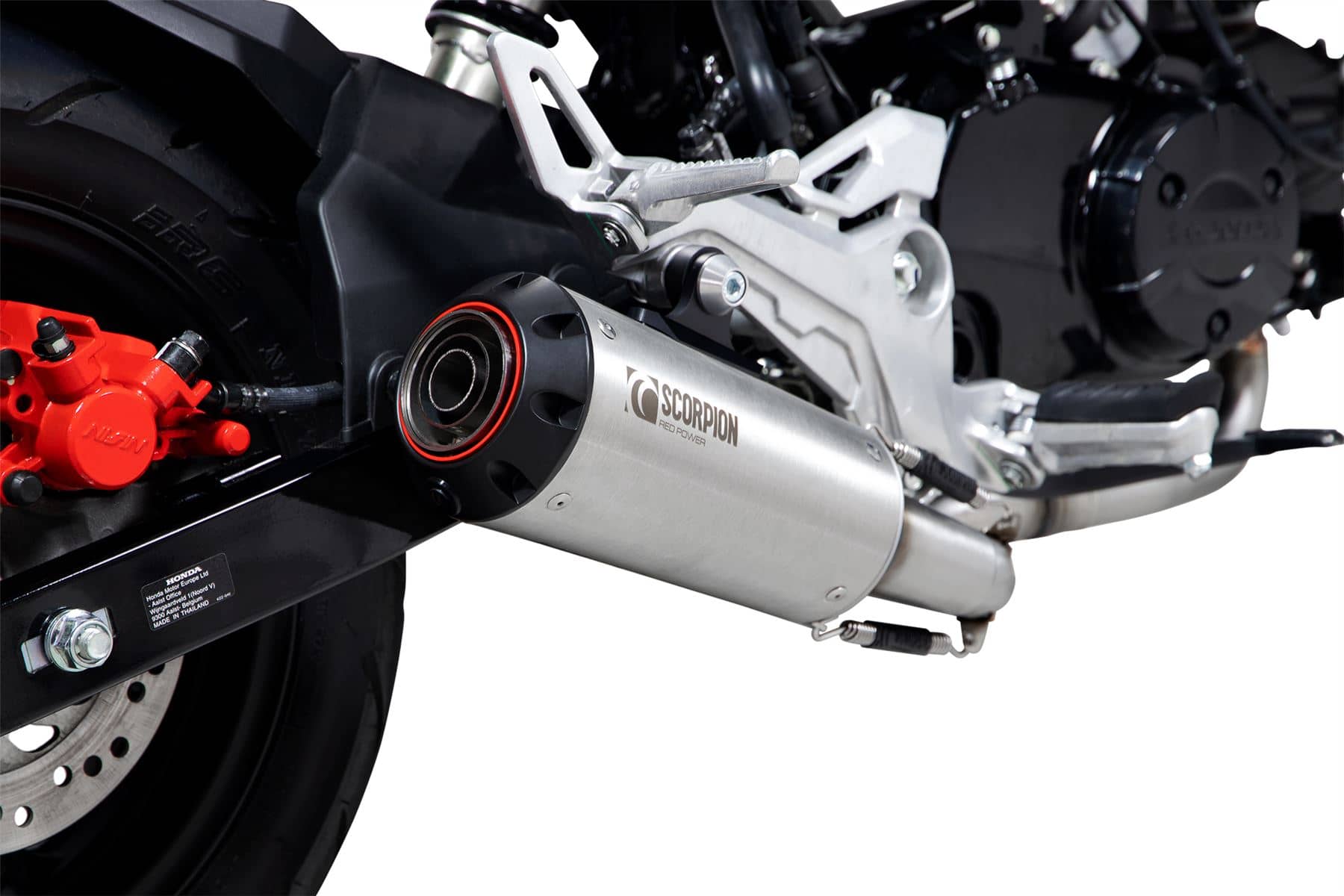 Scorpion Exhaust Red Power Full System Stainless Steel Honda MSX 125 2016 -2020-PHA192SYSSEO