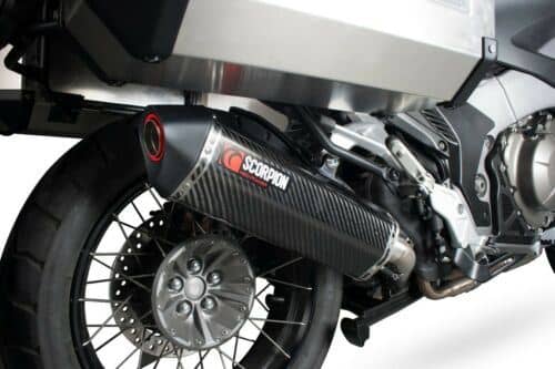 Scorpion Exhaust Serket Slip-on Carbon Fibre Honda VFR 1200X Crosstourer 12-20-RHA156CEO