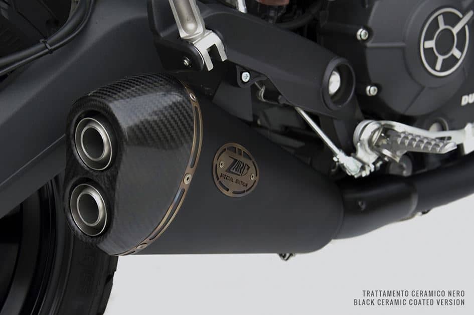 Zard Exhaust Low Mounted Stainless Steel Slip-On Ducati Monster 797 2017-2020-ZD787SSR-P2