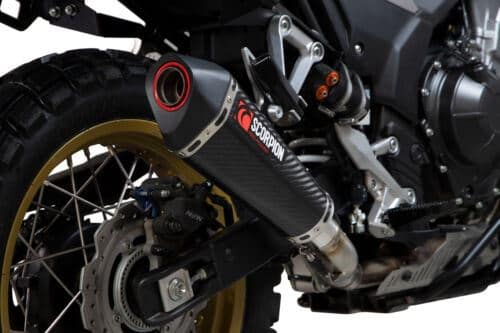 Scorpion Exhaust Serket Taper Slip-on Carbon Fibre Honda CB 500 X 2019-2022-RHA189CEO