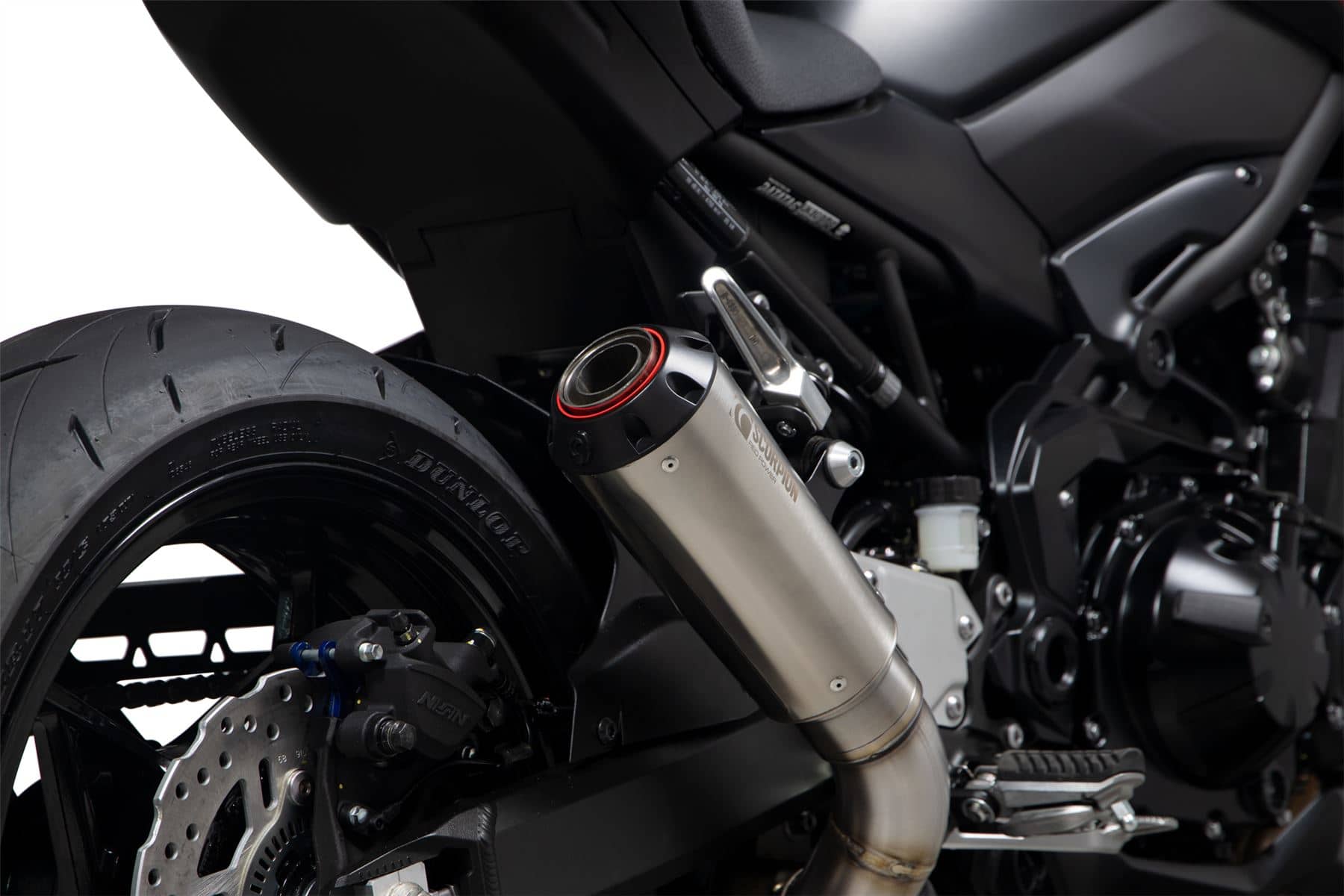 Scorpion Exhaust Red Power Slip-on Brushed Stainless Kawasaki Z900 2020 - 2022-PKA136SEO