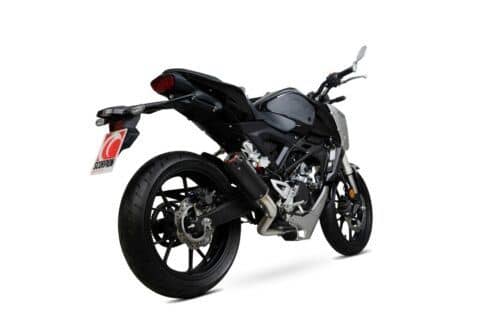 Scorpion Exhaust Red Power Full System Black Honda CB125R Silencer 2018-2020-PHA183SYSBCER