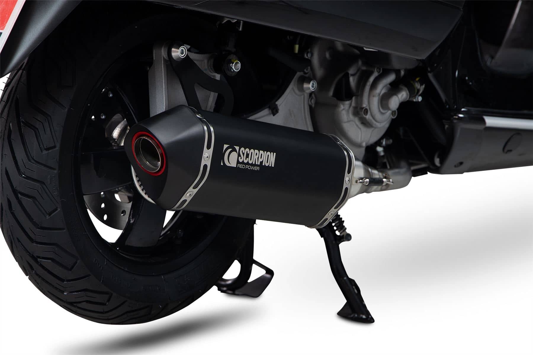 Scorpion Exhaust Serket Slip-on Black Ceramic Vespa GTS 300 HPE Euro 4 2019-2020-RVE217BCER