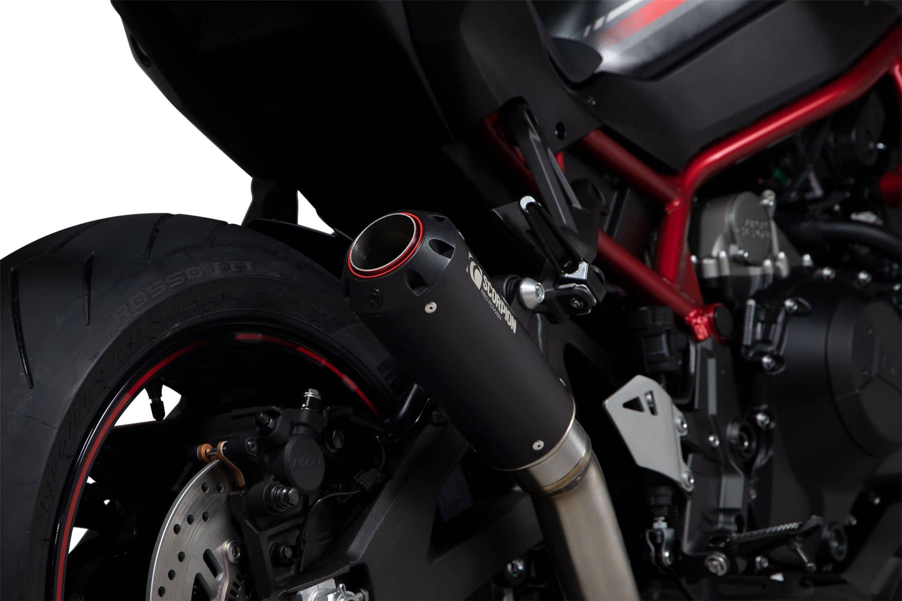Scorpion Exhaust Red Power Slip-on Black Ceramic Kawasaki Z H2 2020 - 2022-PKA135BCER