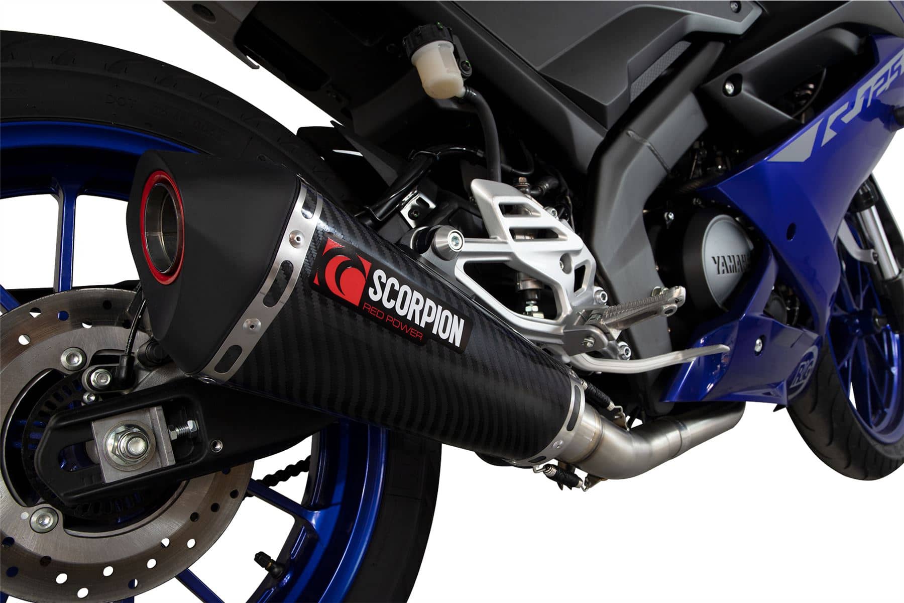 Scorpion Carbon Fibre Serket Full Exhaust System Yamaha YZF-R125 2021-22-RYA115SYSCEO