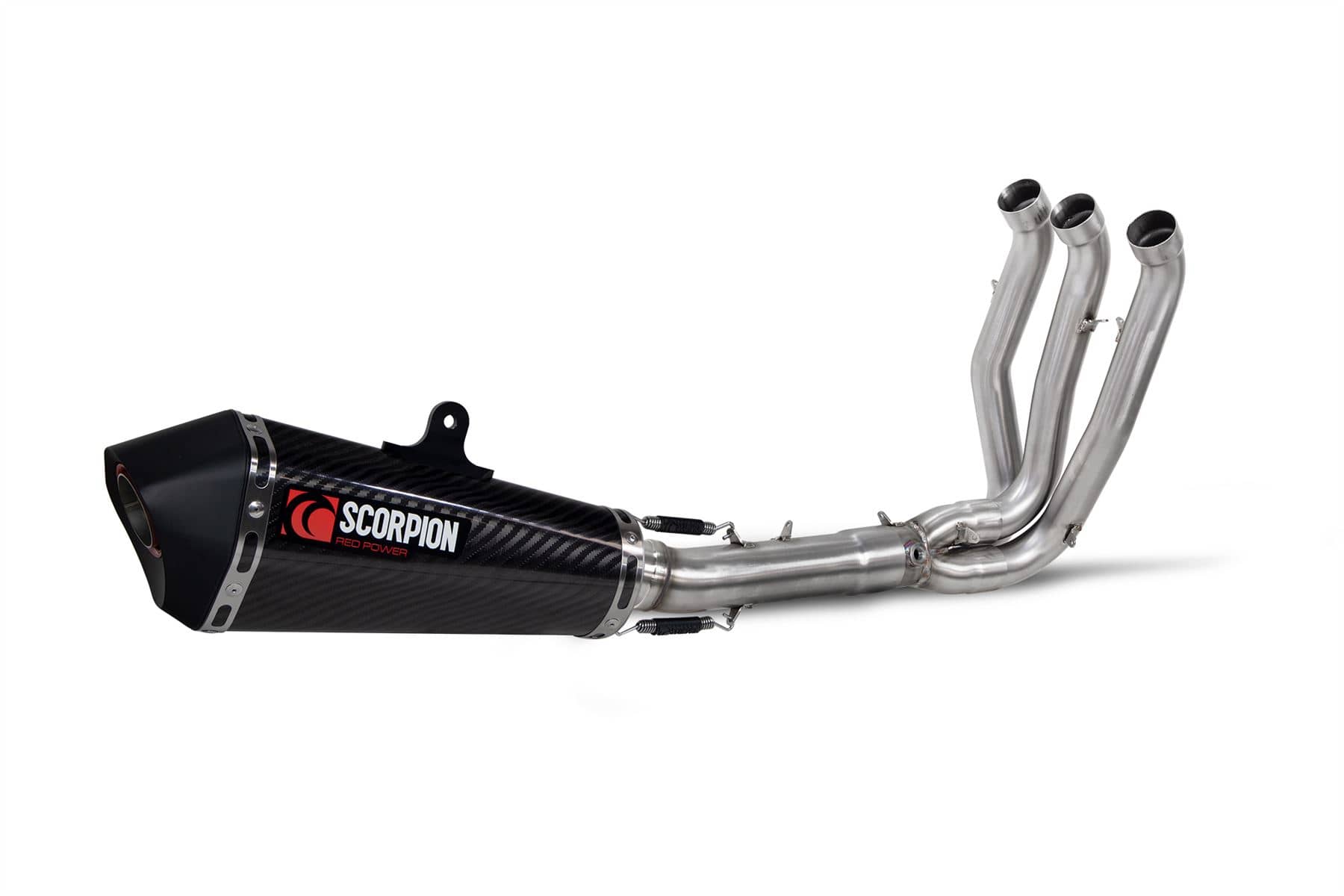 Scorpion Serket Taper Full System Carbon Fibre Exhaust Triumph Trident 660 21-22-RTR91SYSCEO