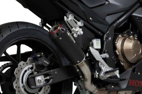 Scorpion Exhaust Red Power Slip-on Black Ceramic Honda CBR500R 2019-2022-PHA186BCER