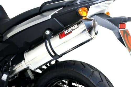 Scorpion Exhaust Oval Slip-on Stainless Steel BMW F800 GS 2008-2017-EBM62SEO