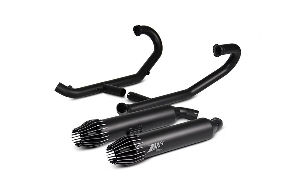 Zard Exhaust 2-2 Stainless Steel Full System BMW R 18 Black Coated 2020-2022-ZBW001S00SSR-B