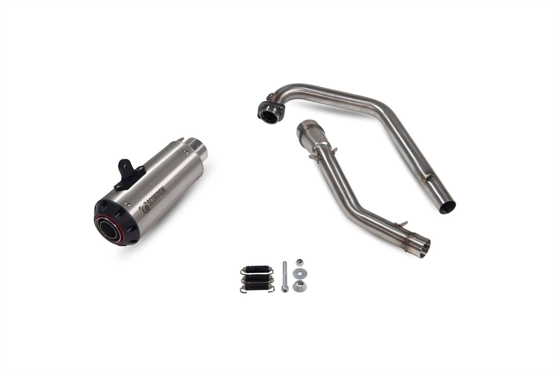 Scorpion Exhaust Red Power Full System Brushed Stainless Suzuki GSXR 125 2017-21-PSI121SEO