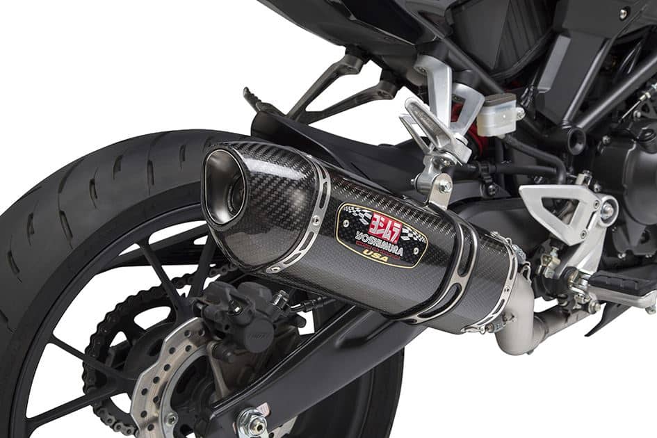 Yoshimura Exhaust Carbon R77 Full System Carbon End Honda CB300R 18-21